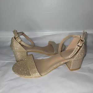 SHEIN Shimmering Gold Heels